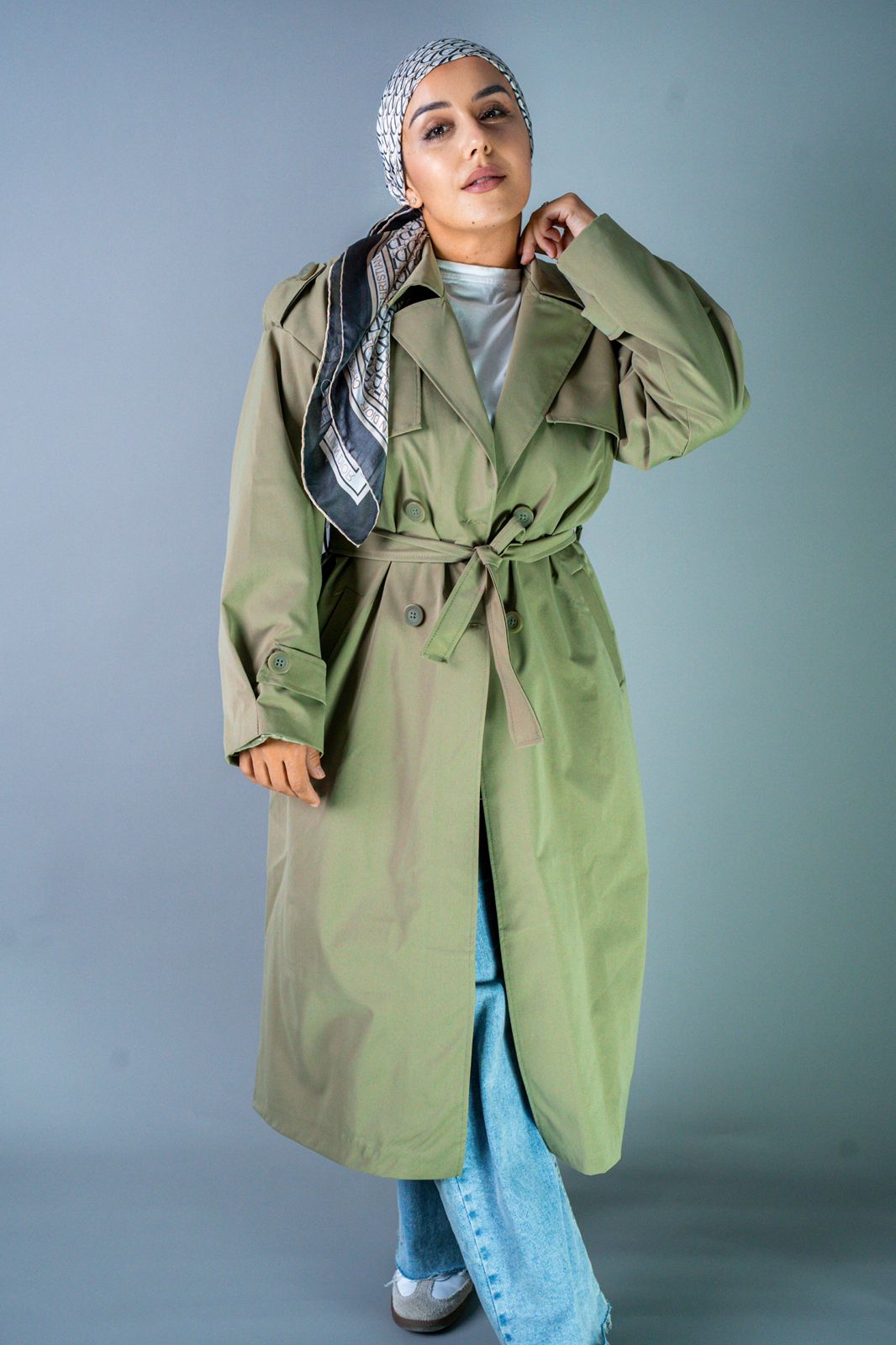 Tranch Coat Green