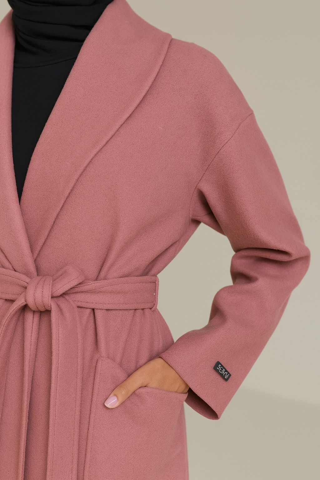 Monaco Dusty Rose Coat