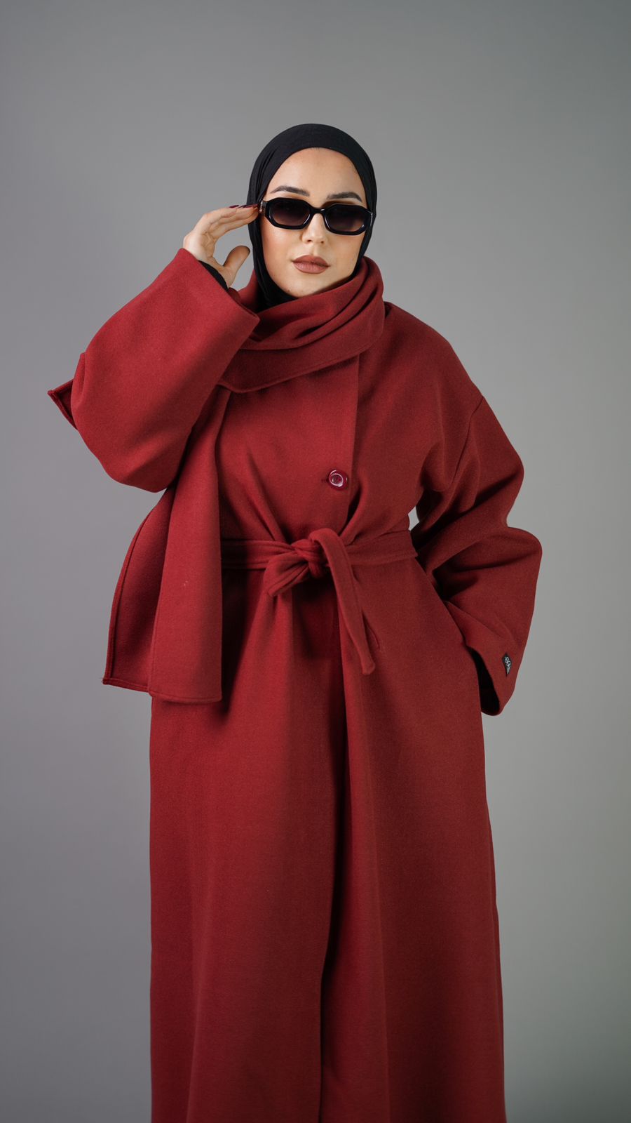 Elegant Wrap Cap Brandy