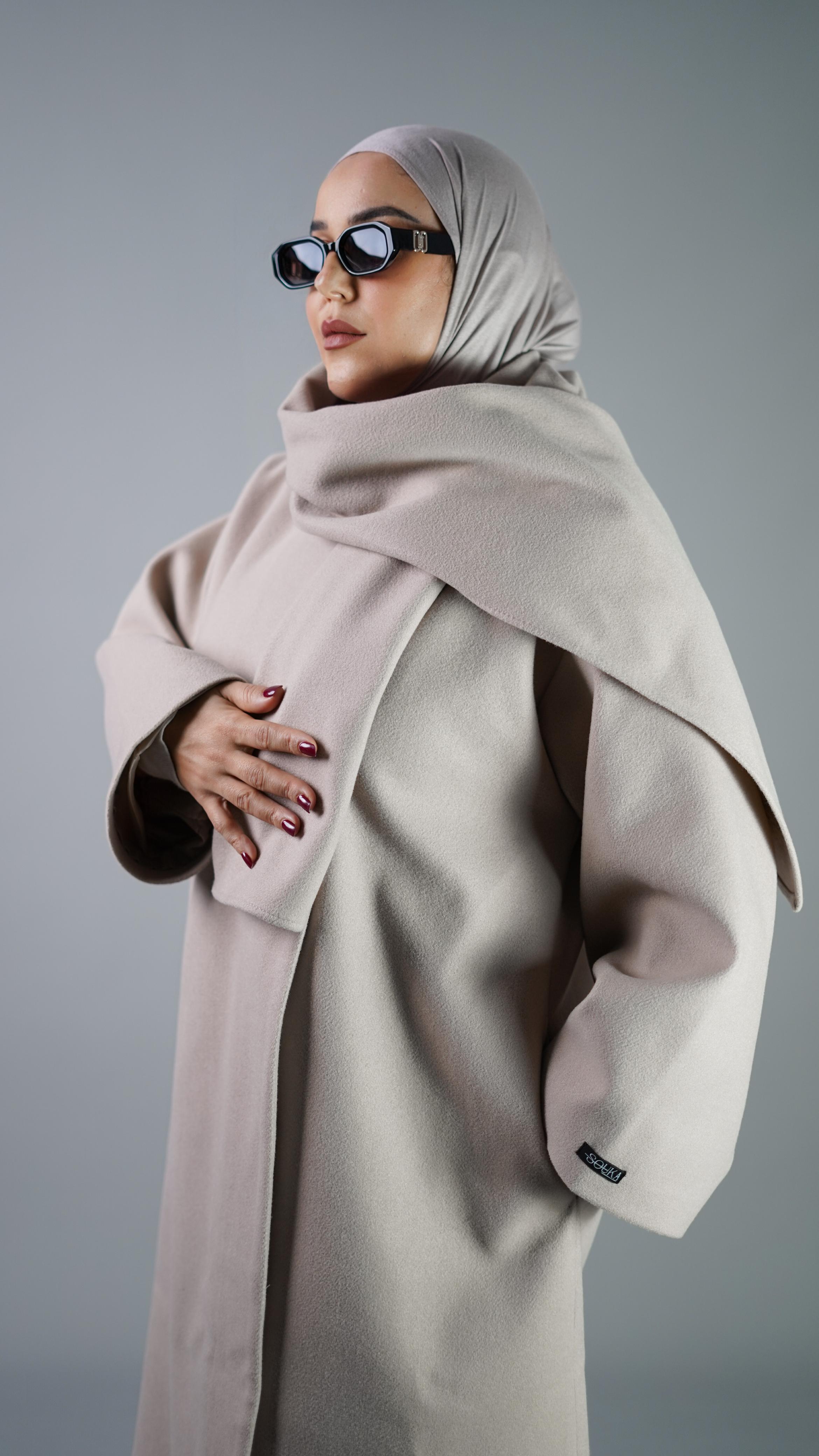 Elegant Wrap Cape Perfect Taupe