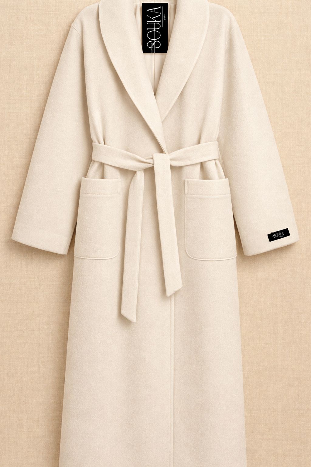 Manteau white beige