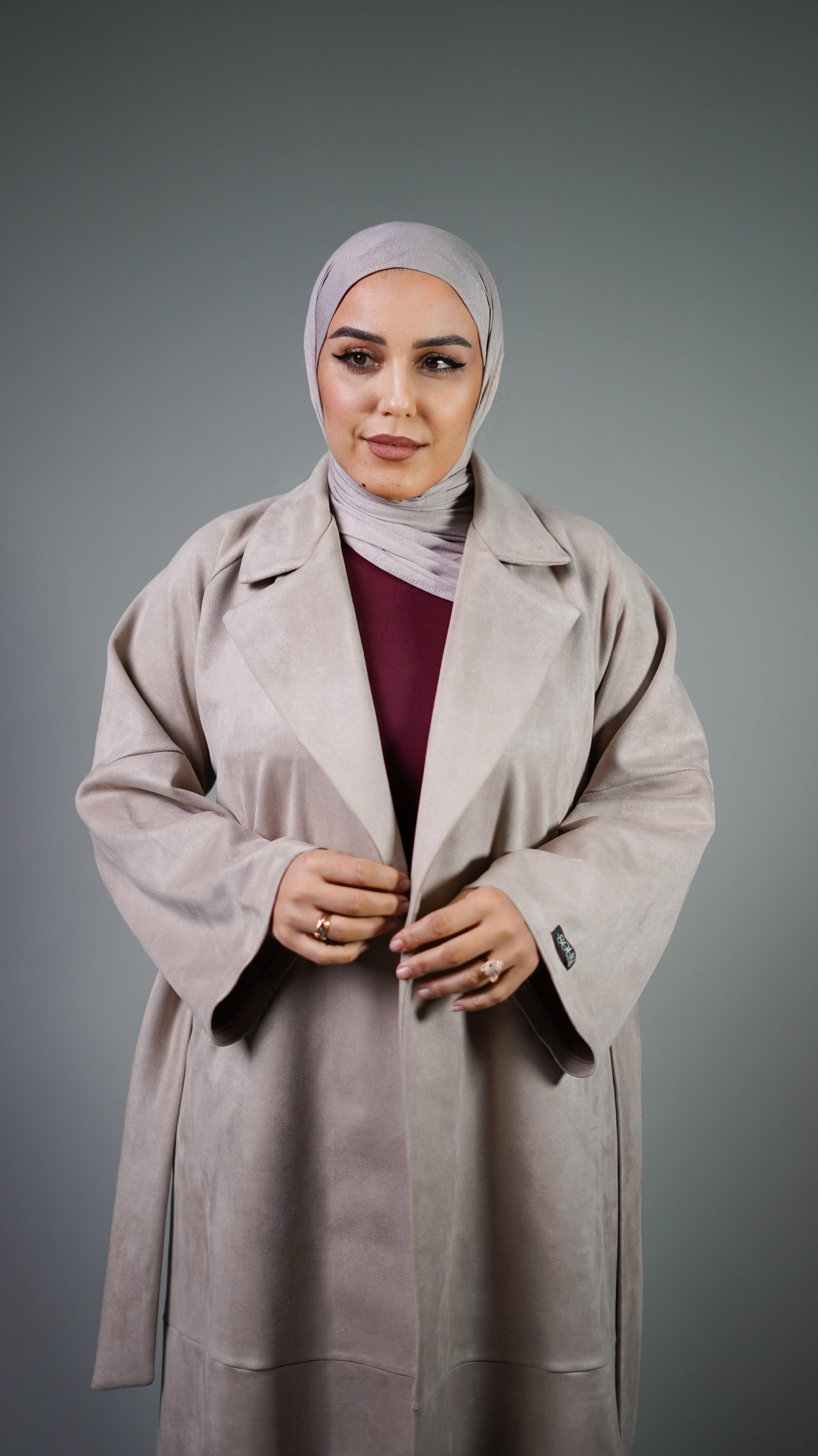 Tranch Coatb By Souka Silver Gray