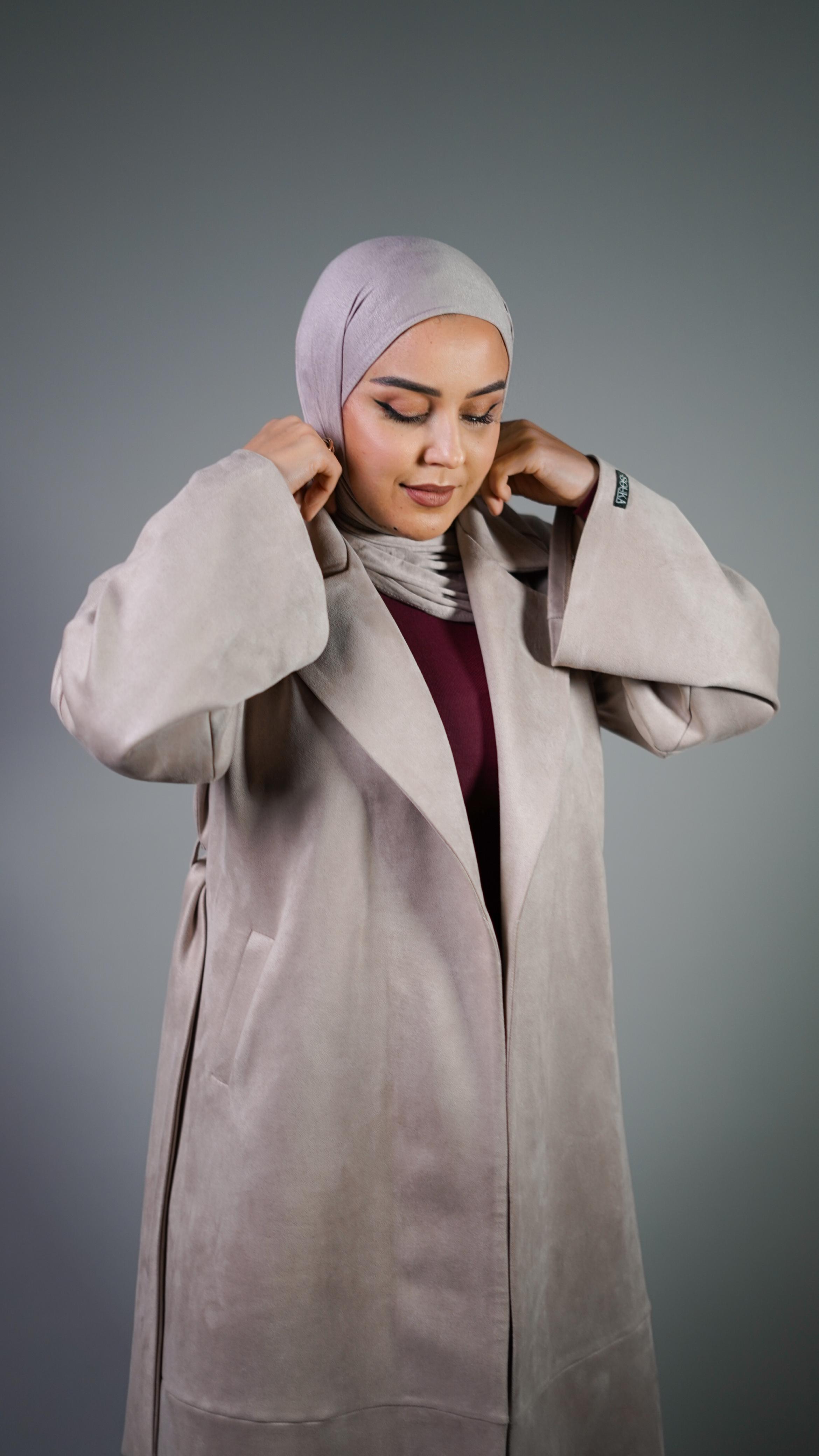 Tranch Coatb By Souka Silver Gray