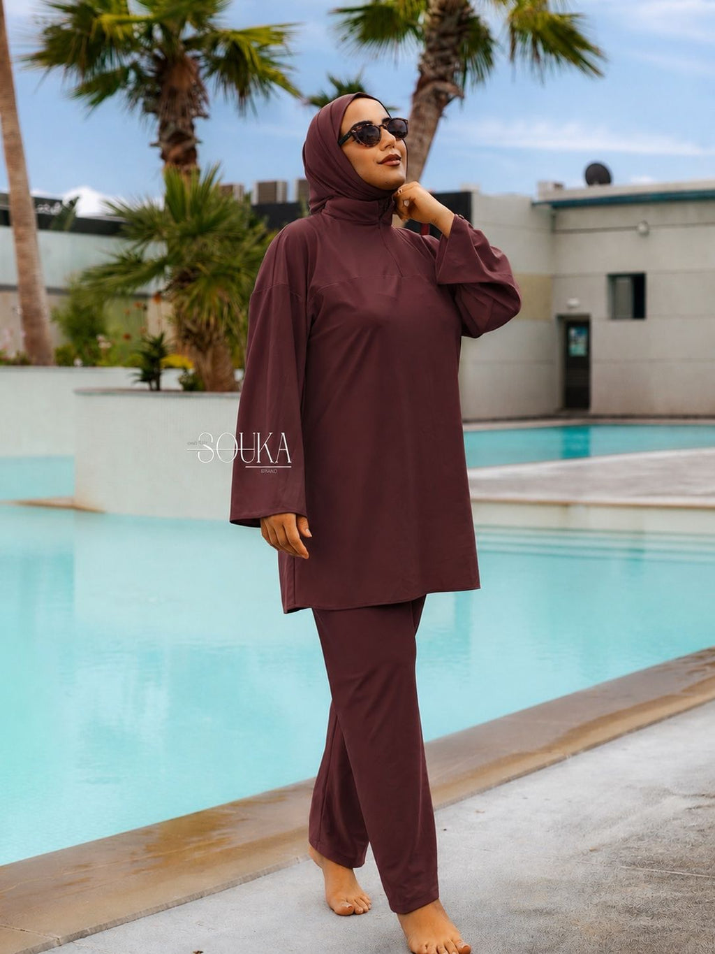 Burkini marron espresso summer 2026