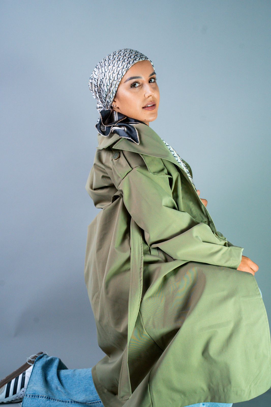 Tranch Coat Green