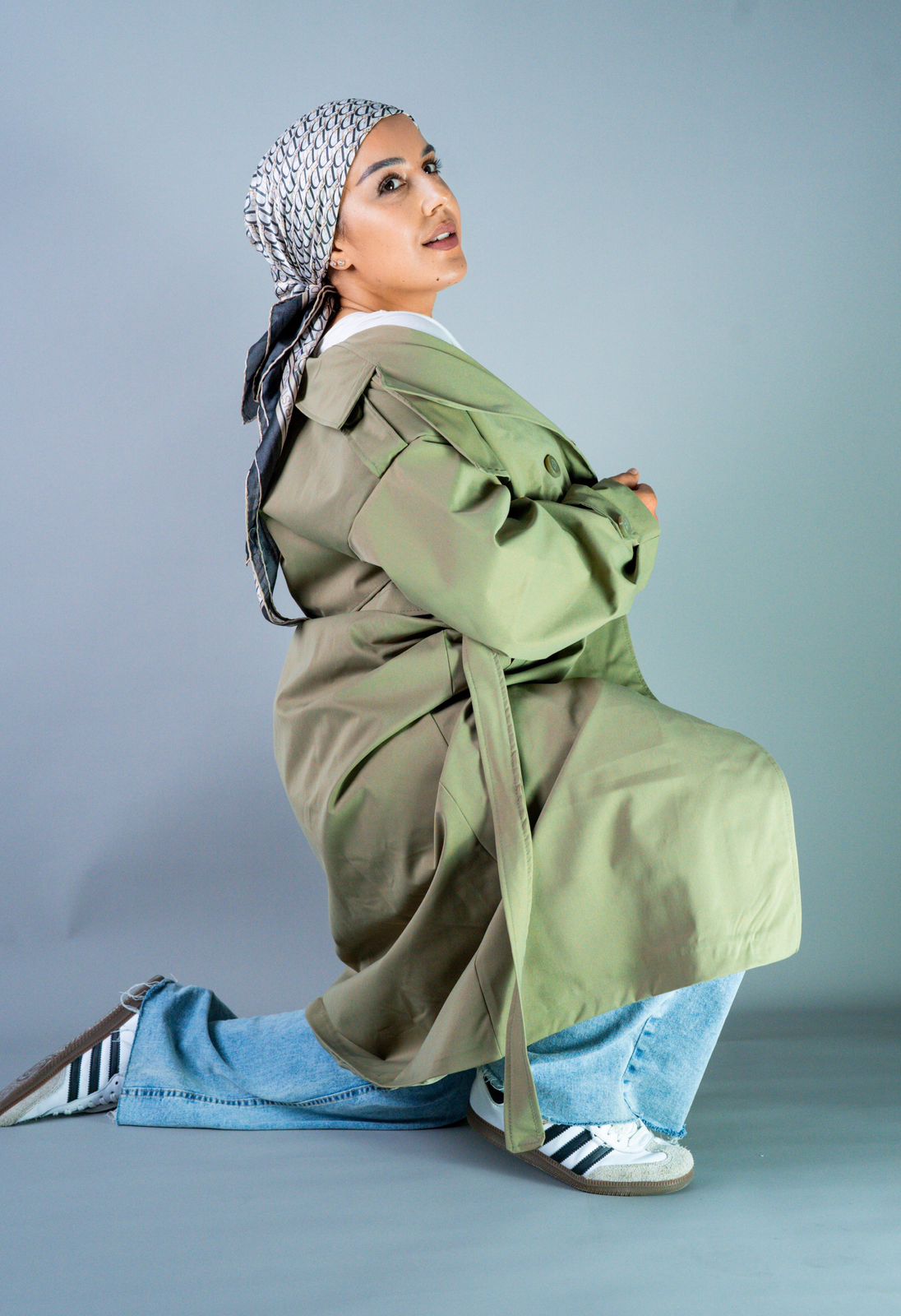 Tranch Coat Green
