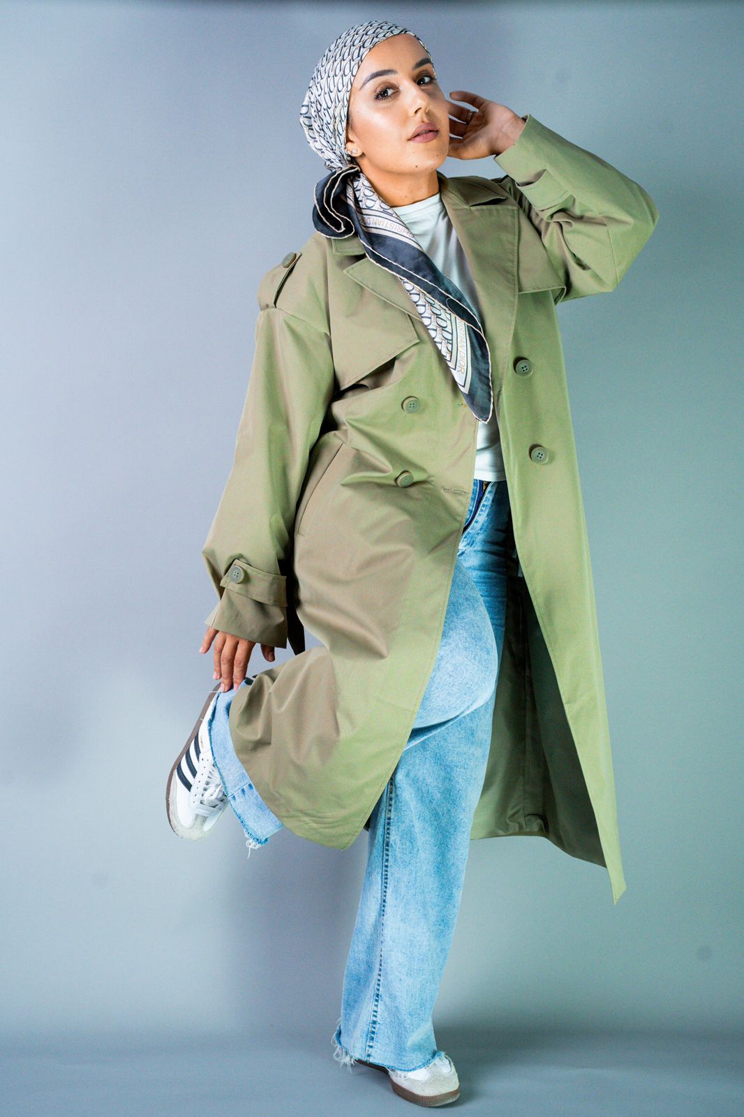 Tranch Coat Green