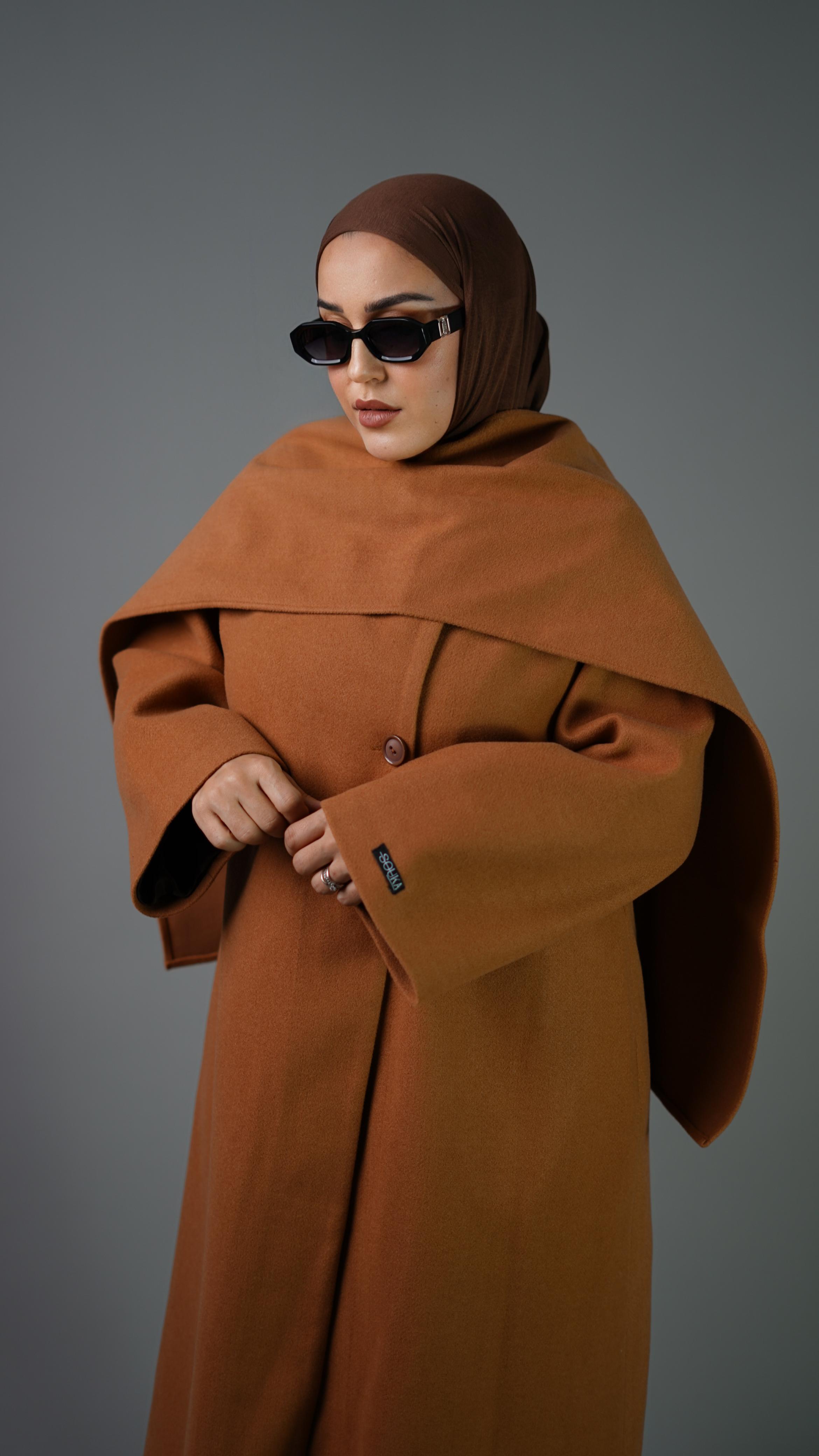 Elegant Wrap Cape Caramel