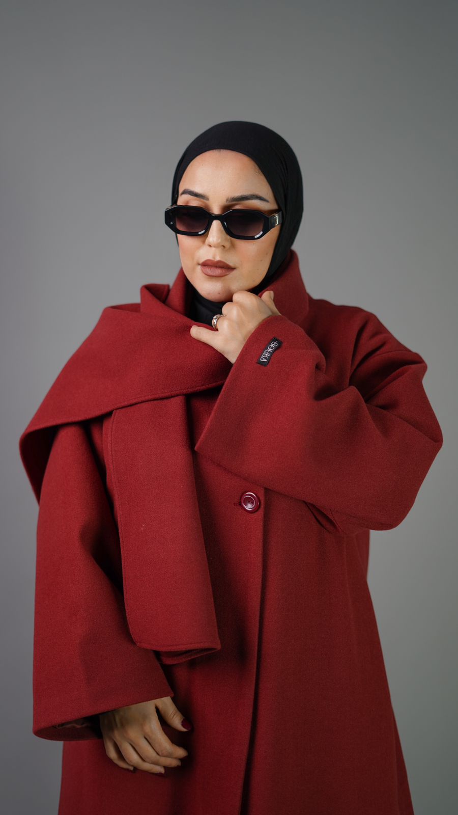 Elegant Wrap Cap Brandy