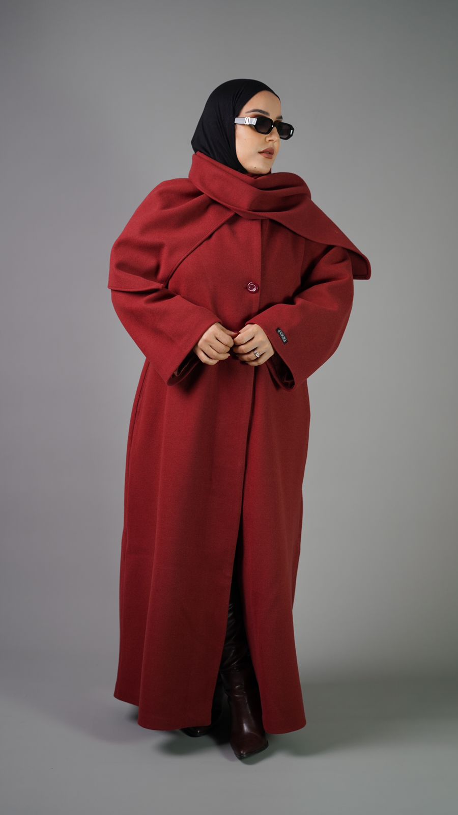 Elegant Wrap Cap Brandy