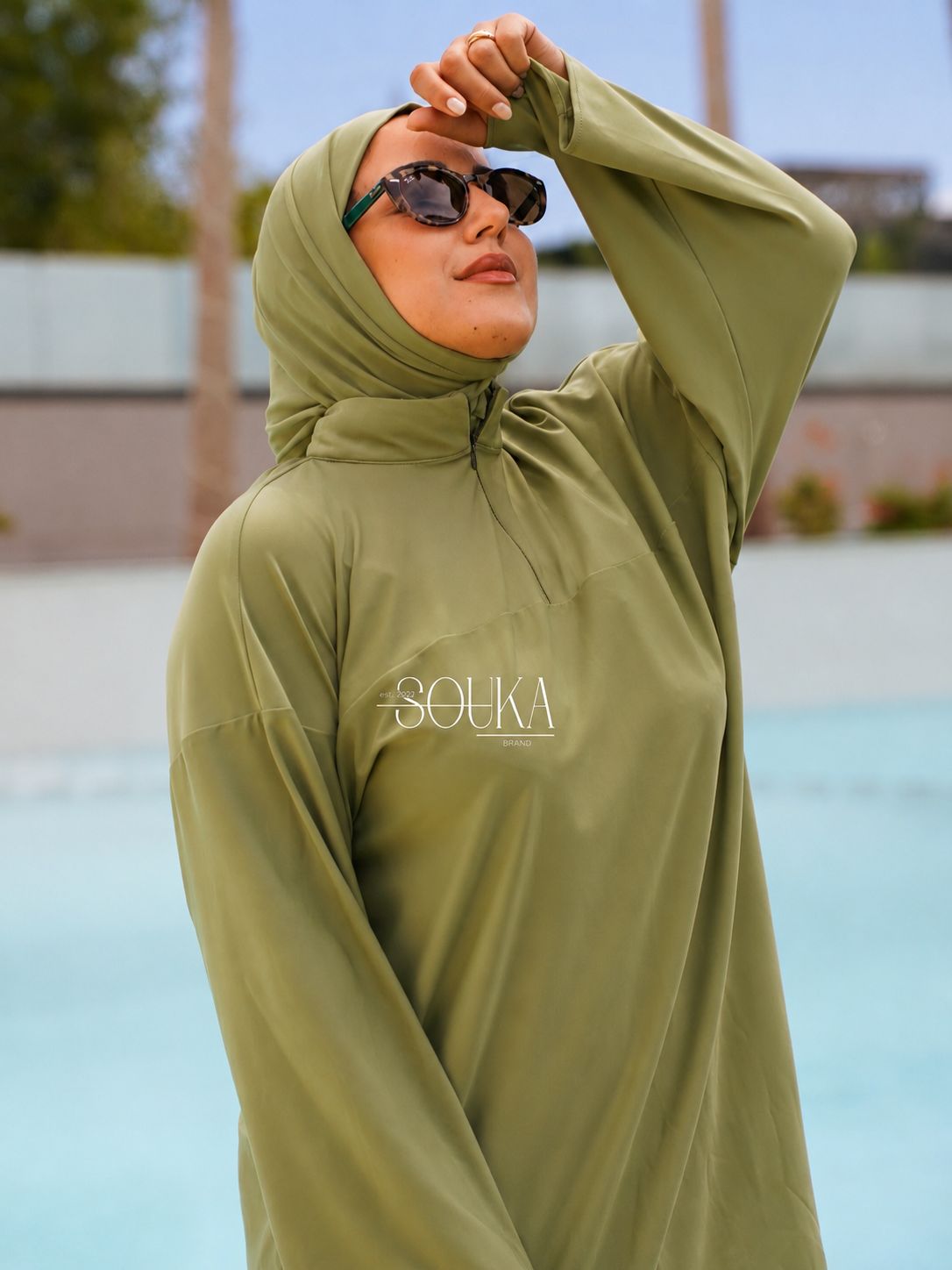 Burkini pistachio green summer 2026