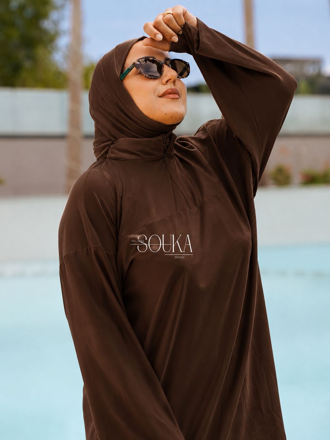 Burkini marron espresso summer 2026